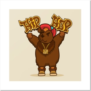 bear hip hop Posters and Art